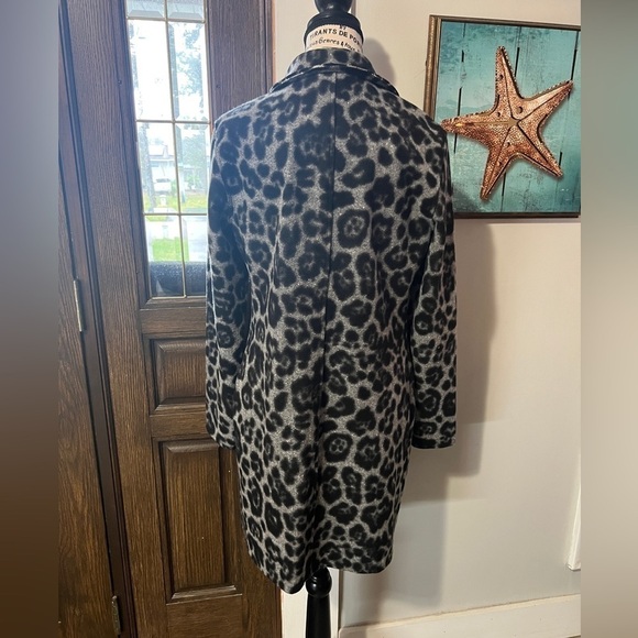 TRIBAL Animal Print Long Blazer/Coat - Picture 2 of 6